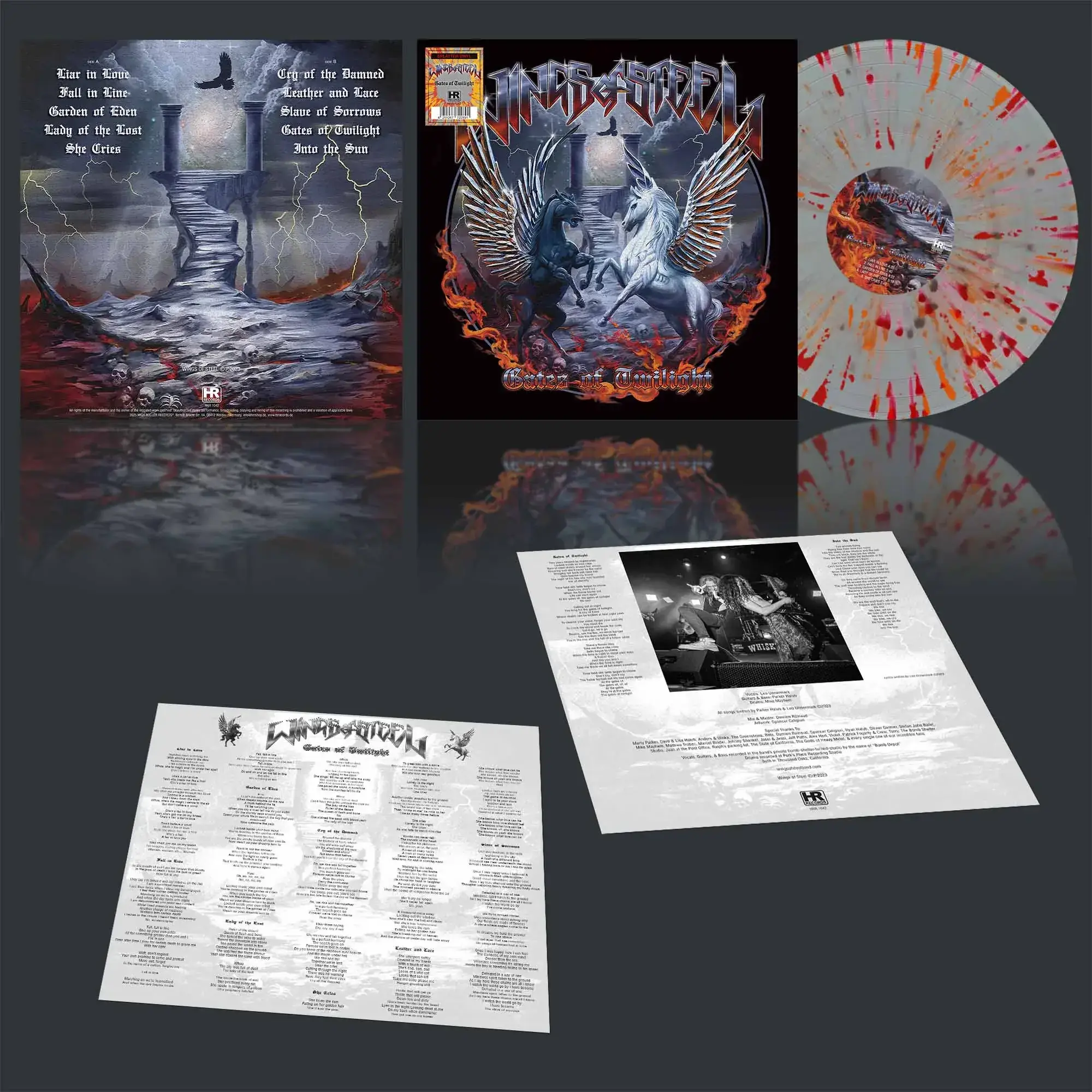 WINGS OF STEEL - Gates Of Twilight · SPLATTER LP (Heavy Metal Vinyl)