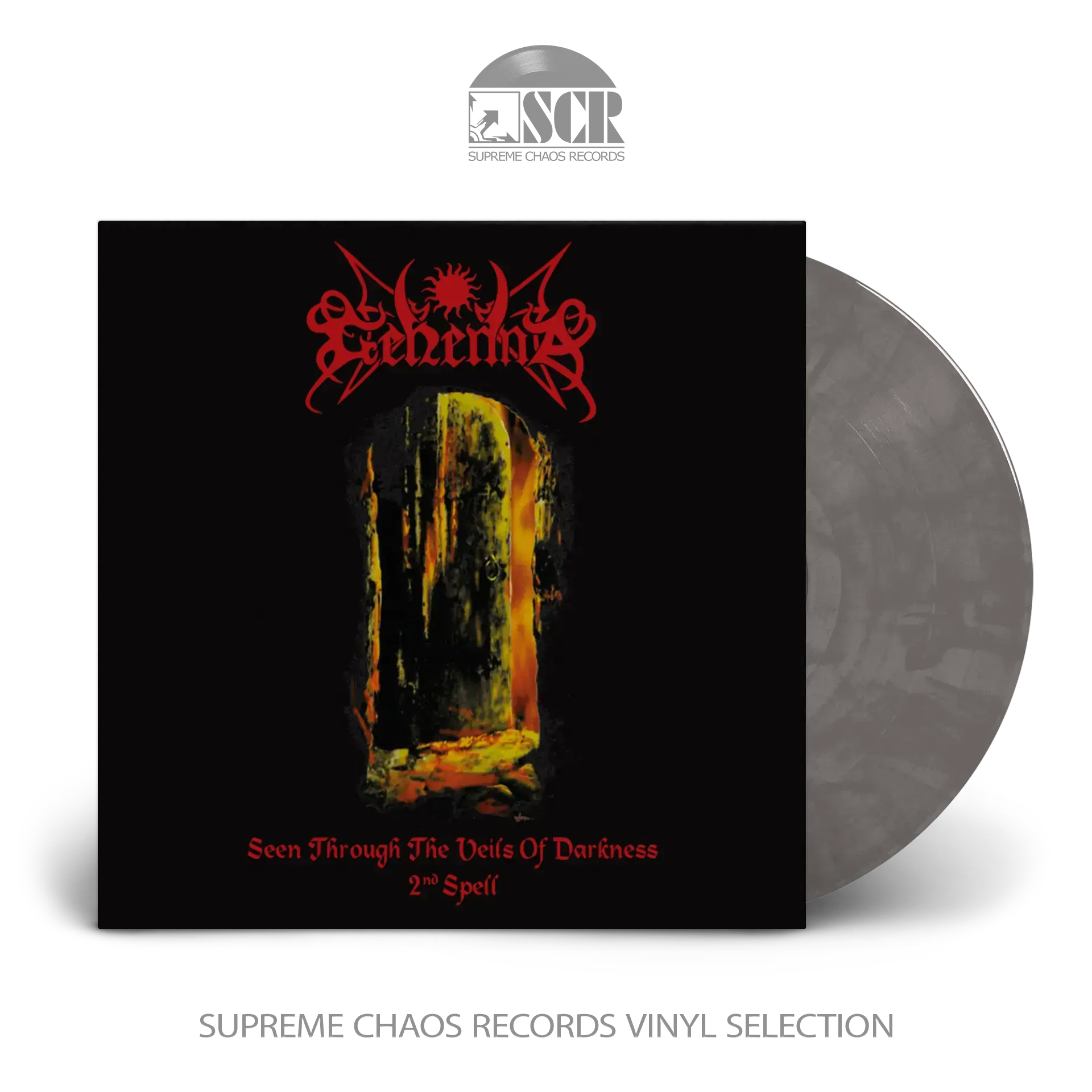 GEHENNA - Seen Through The Veils Of Darkness · TRANSPARENT/BLACK MARBLED LP (Black Metal Vinyl)