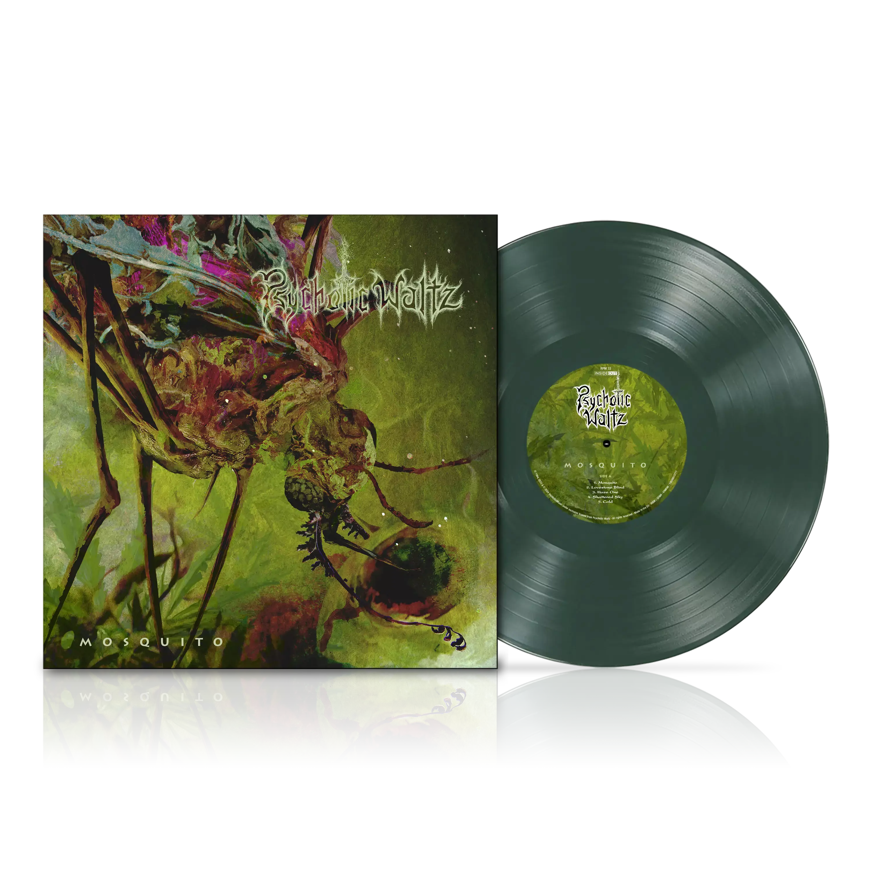 PSYCHOTIC WALTZ - Mosquito (Re-Issue 2024) · DARK GREEN LP PSYCHOTIC WALTZ - Mosquito (Re-Issue 2024) · DARK GREEN LP (Progressive Metal Vinyl)