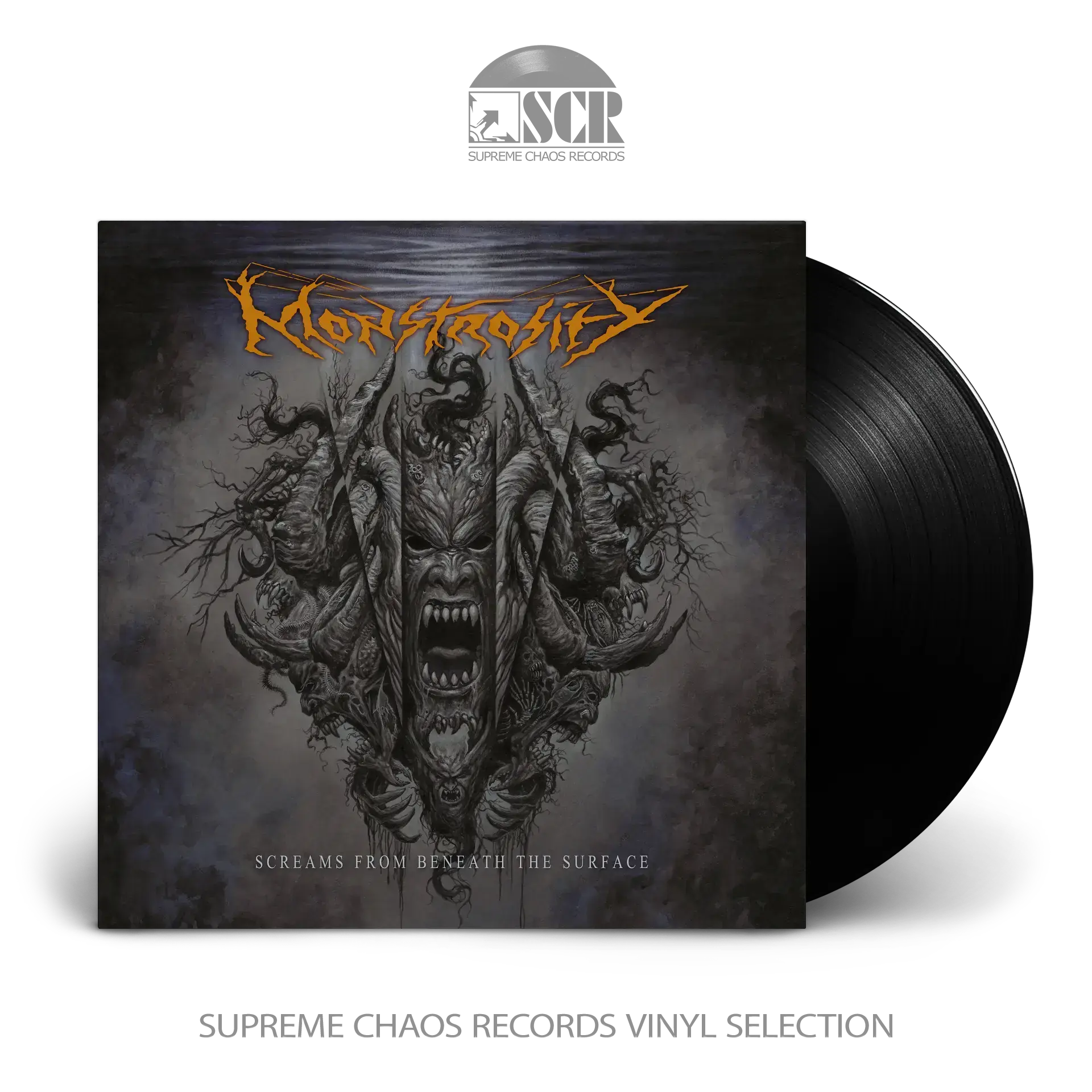 MONSTROSITY · Screams From Beneath The Surface | BLACK LP MONSTROSITY · Screams From Beneath The Surface | BLACK LP (Death Metal Vinyl)
