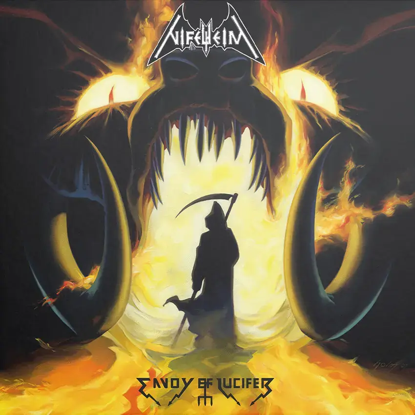 NIFELHEIM - Envoy Of Lucifer (Re-Release) · YELLOW/BLACK LP (Black Metal Vinyl) · Bild 1