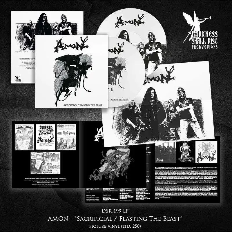 AMON - Sacrificial / Feasting The Beast · PICTURE LP AMON - Sacrificial / Feasting The Beast · PICTURE LP (Death Metal Vinyl)