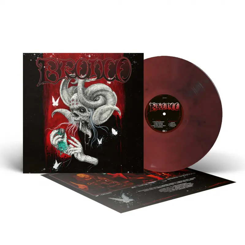 BRONCO · Bronco | RED/BLACK MARBLED LP BRONCO · Bronco | RED/BLACK MARBLED LP (Doom Metal Vinyl)