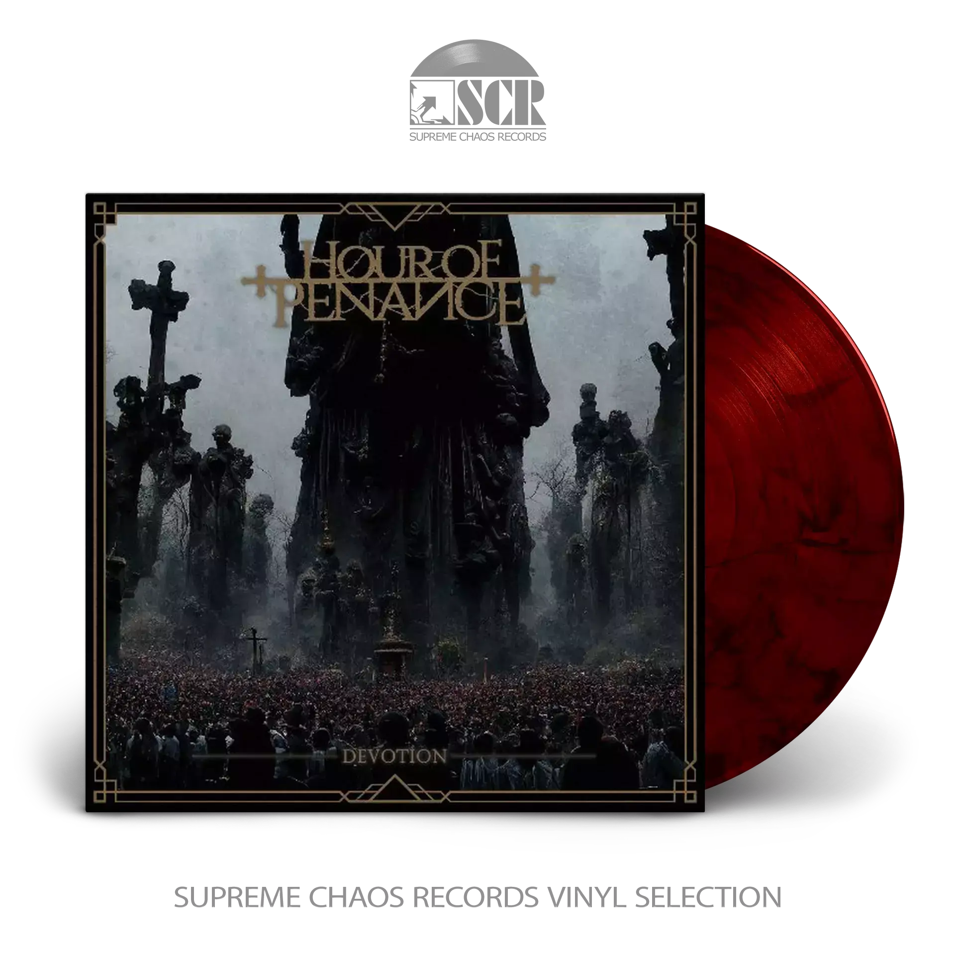 HOUR OF PENANCE · Devotion | RED/BLACK SMOKE LP HOUR OF PENANCE · Devotion | RED/BLACK SMOKE LP (Death Metal Vinyl)