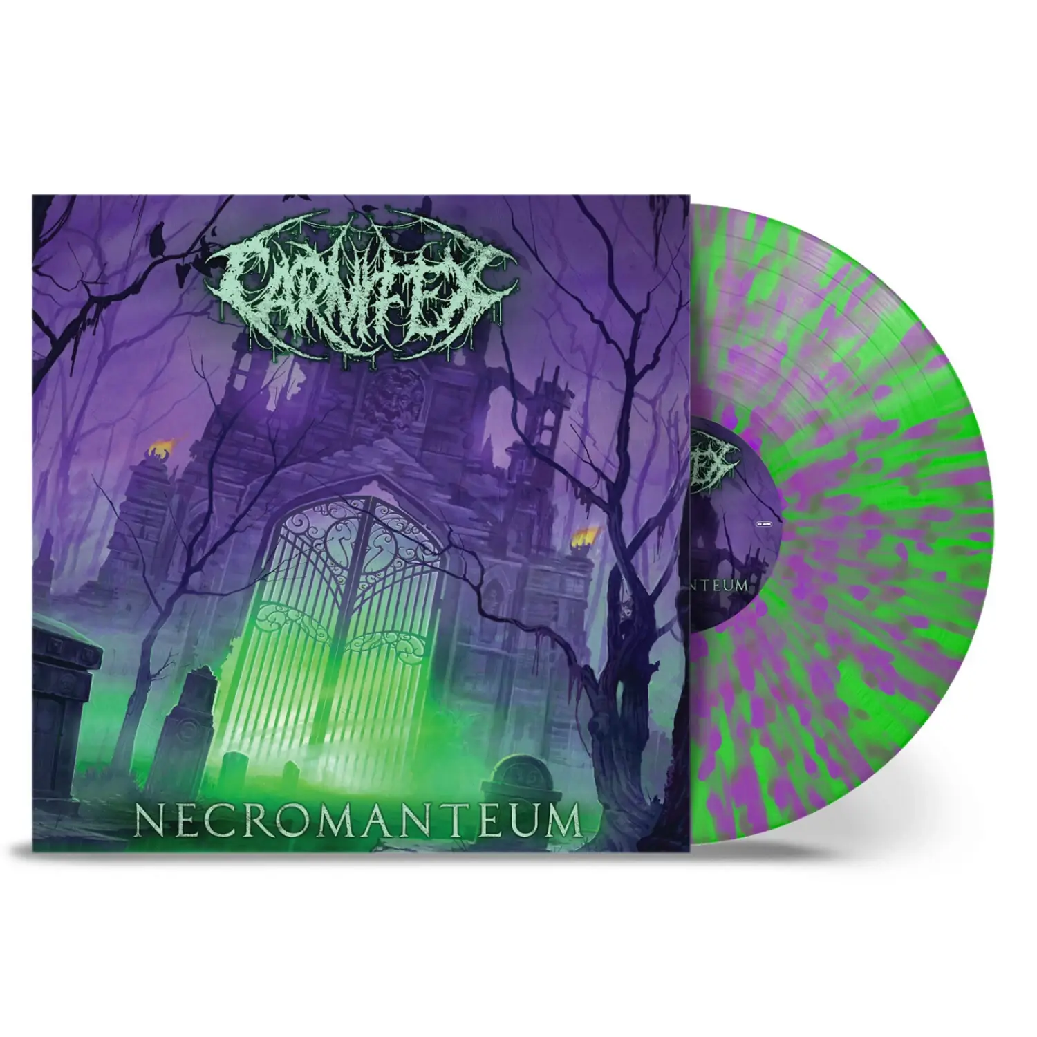 CARNIFEX · Necromanteum | NEON GREEN/PURPLE SPLATTER VINYL (Deathcore Vinyl)