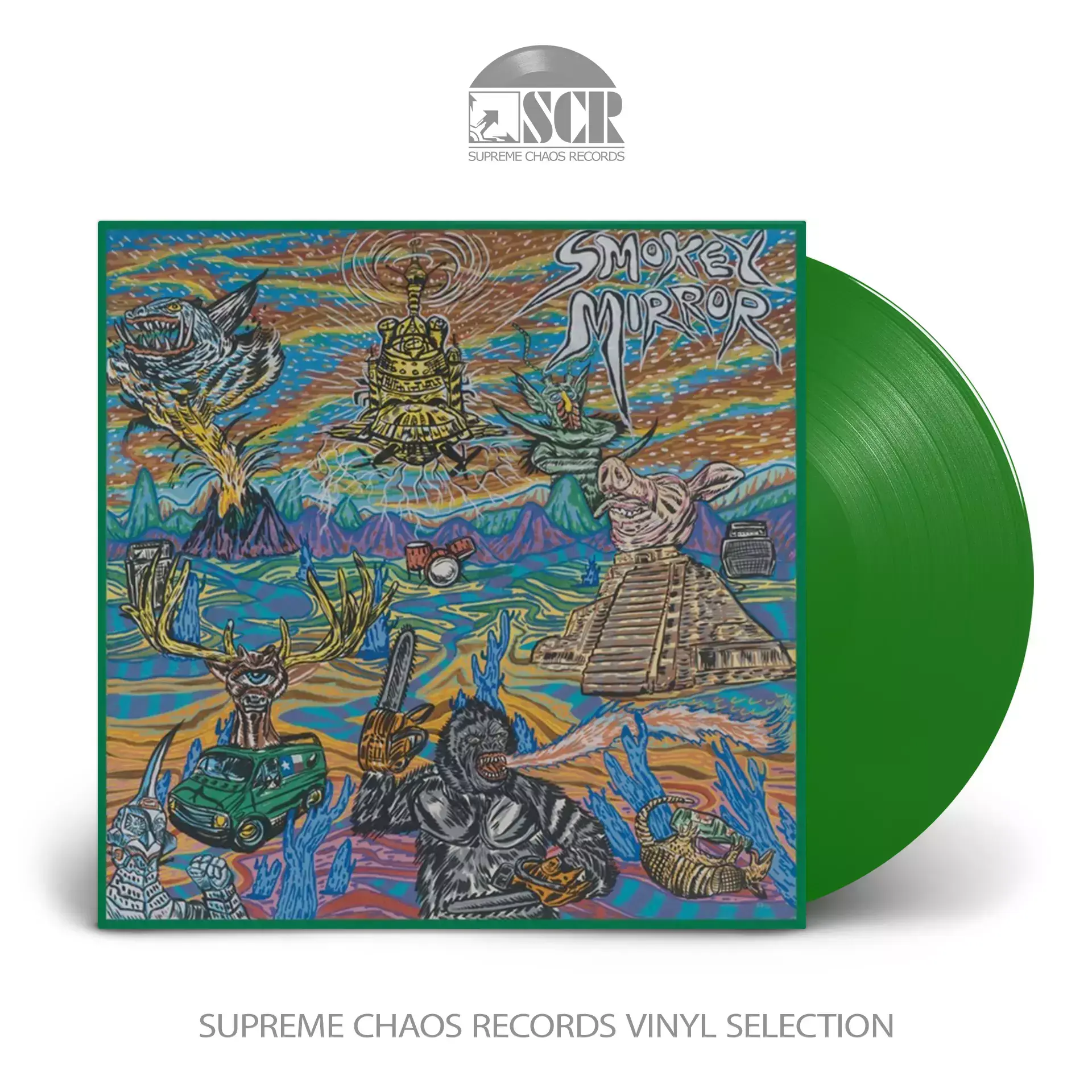 SMOKEY MIRROR · Smokey Mirror | GREEN LP (Psychedelic Rock Vinyl)