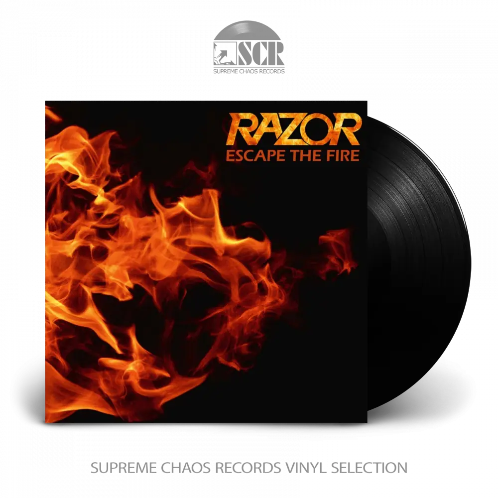 RAZOR · Escape the Fire | BLACK LP RAZOR · Escape the Fire | BLACK LP (Heavy Metal/Thrash Metal Vinyl)