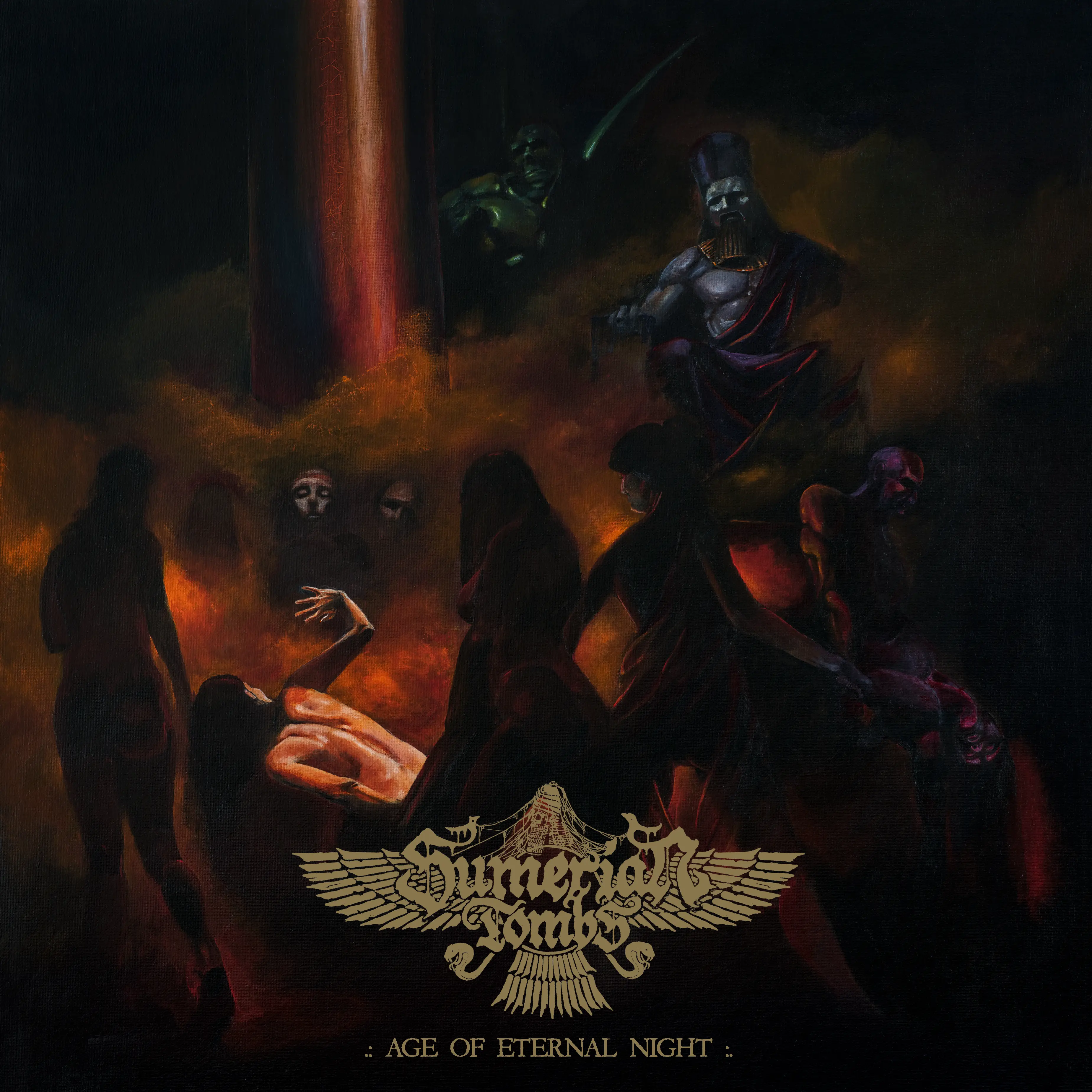 SUMERIAN TOMBS - Age Of Eternal Night · GOLD LP · Bild 1 SUMERIAN TOMBS - Age Of Eternal Night · GOLD LP (Black Metal/Death Metal Vinyl) · Bild 1