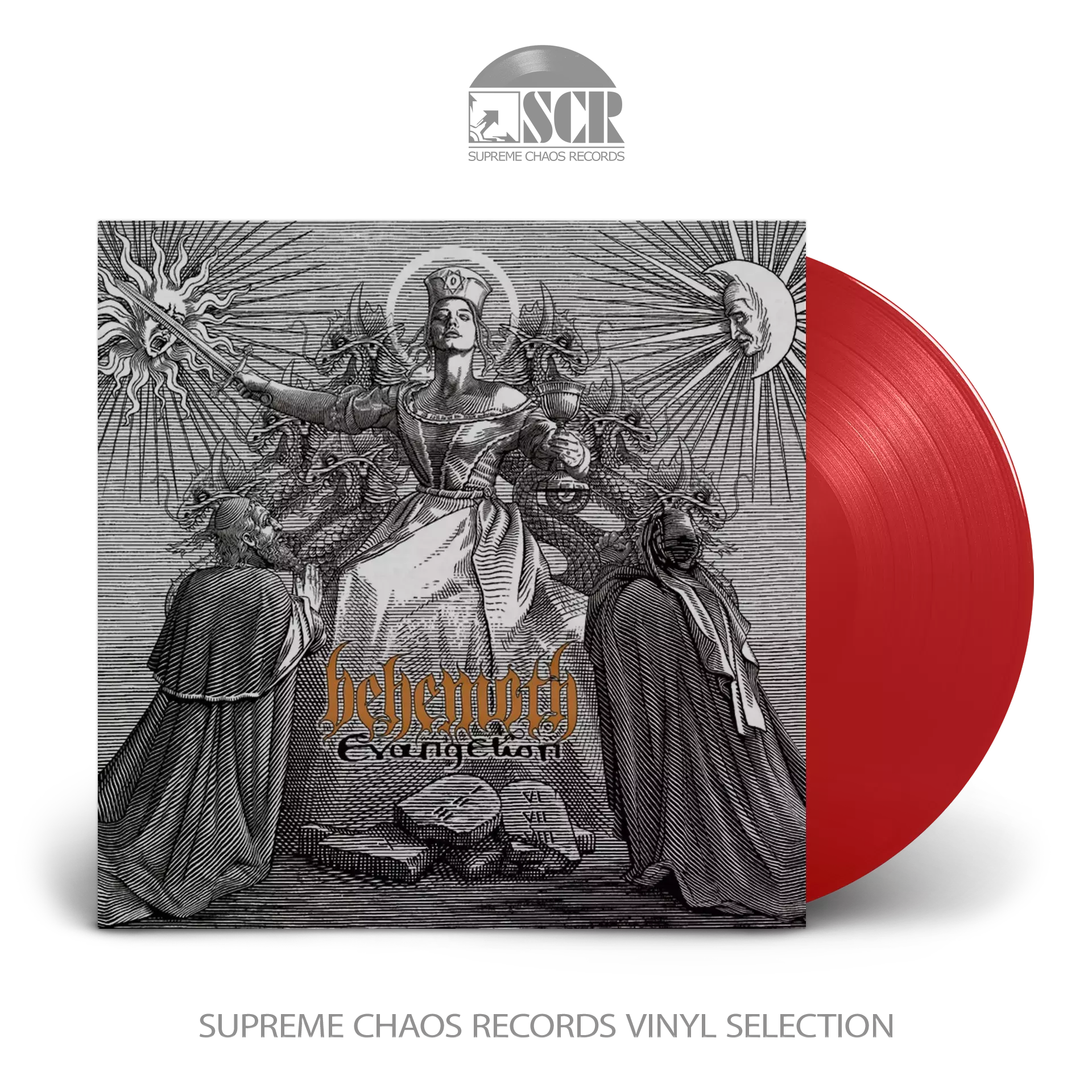 BEHEMOTH - Evangelion · TRANSPARENT RED LP BEHEMOTH - Evangelion · TRANSPARENT RED LP (Blackened Death Metal Vinyl)