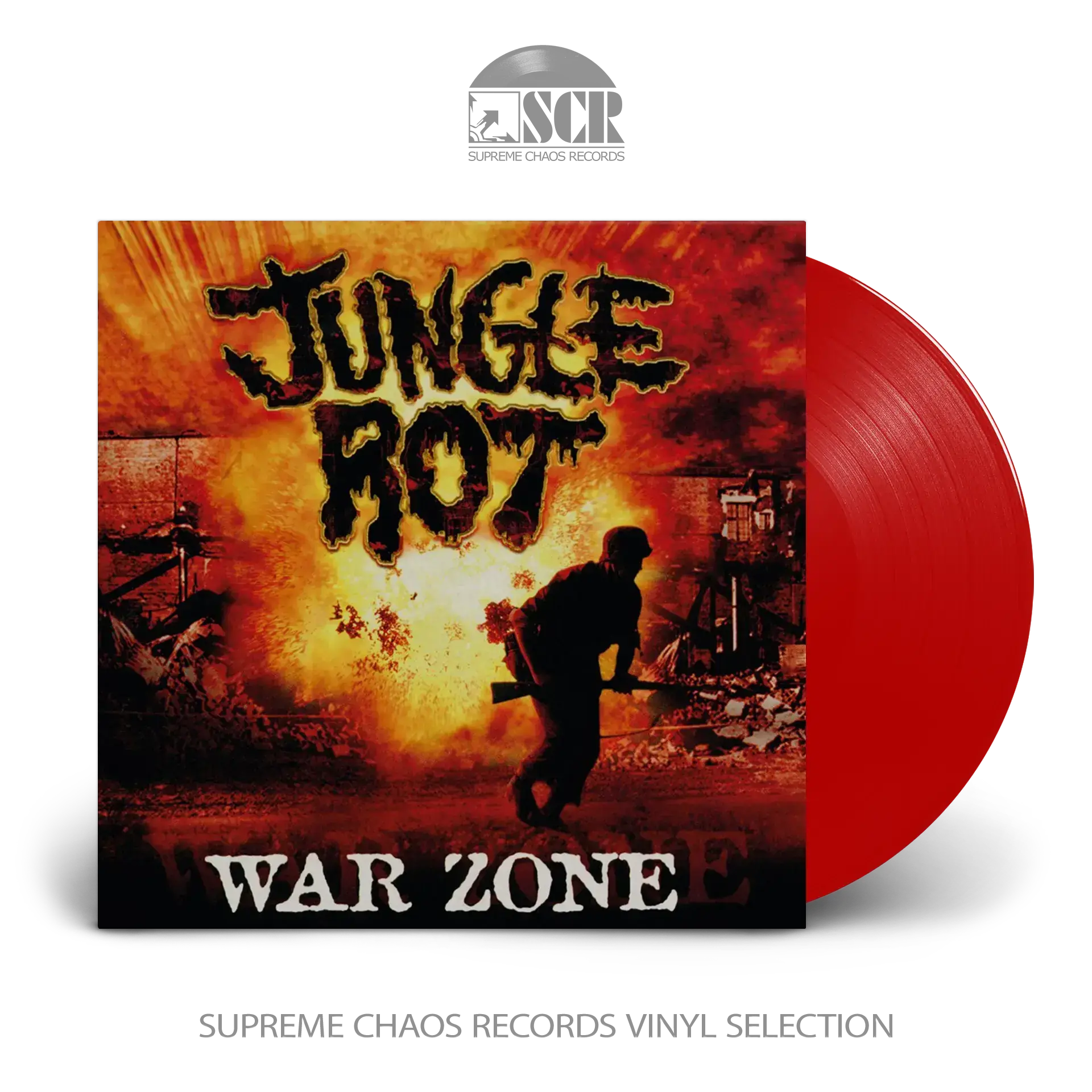 JUNGLE ROT · War Zone | RED LP JUNGLE ROT · War Zone | RED LP (Death Metal Vinyl)