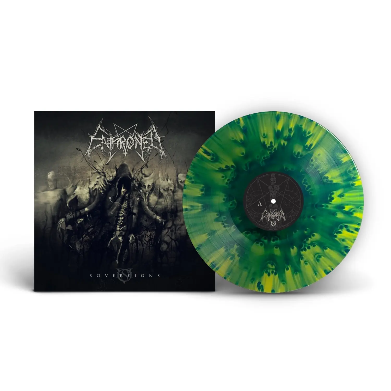 ENTHRONED - Sovereigns · CLOUDY GREEN LP ENTHRONED - Sovereigns · CLOUDY GREEN LP (Black Metal Vinyl)