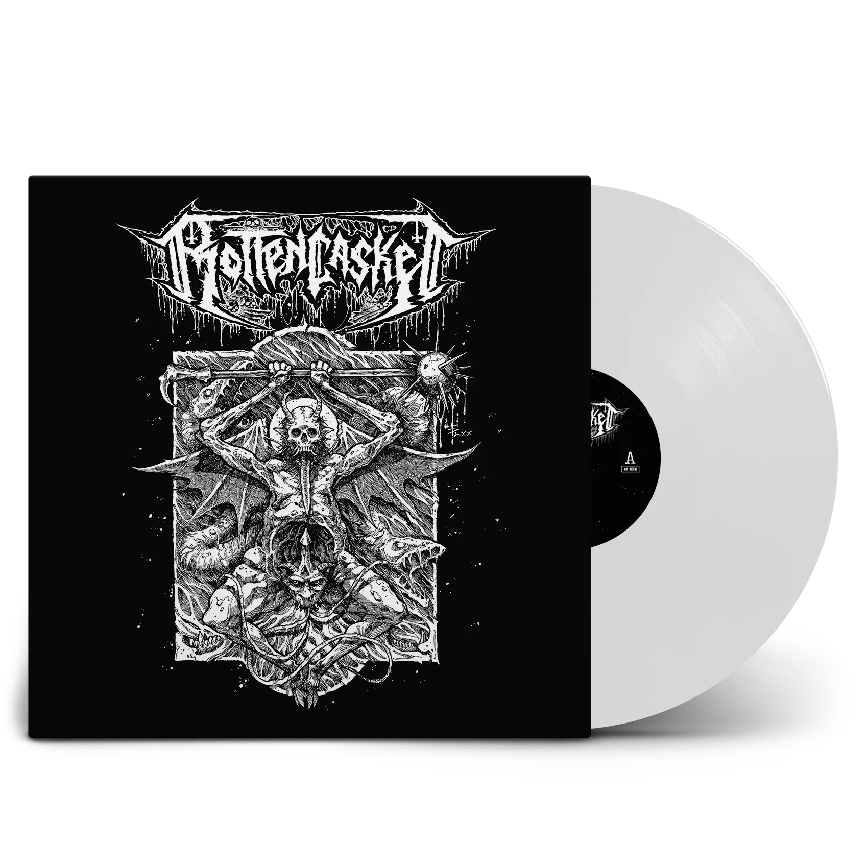 ROTTEN CASKET · First Nail in the Casket (Re-Release) | WHITE LP ROTTEN CASKET · First Nail in the Casket (Re-Release) | WHITE LP (Death Metal Vinyl)