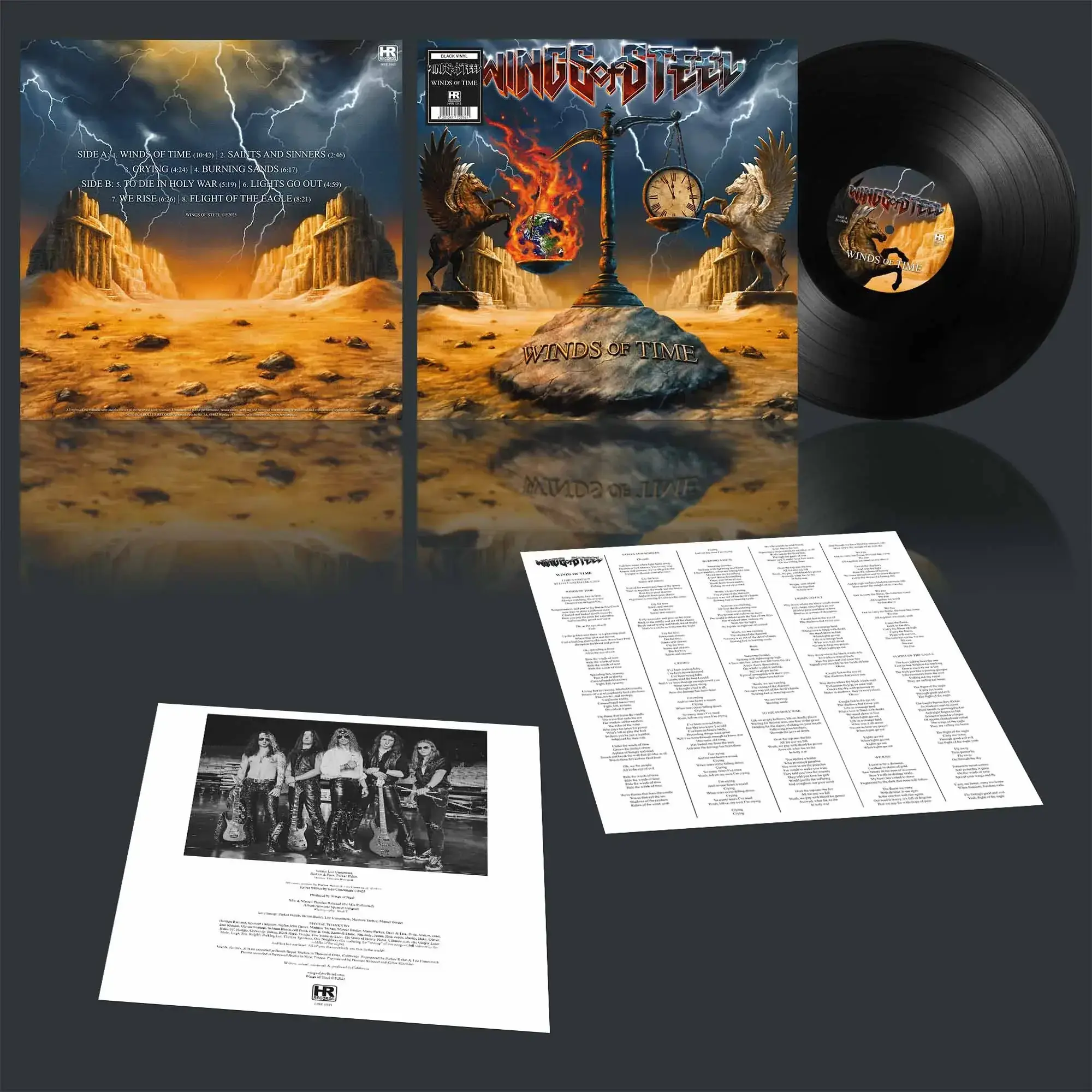 WINGS OF STEEL - Winds of Time · BLACK LP (Heavy Metal Vinyl) · Bild 2