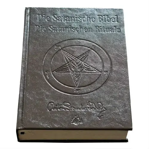 ANTON SZANDOR LAVEY - Die Satanische Bibel / Die Satanischen Rituale · LEATHER EDITION BOOK ANTON SZANDOR LAVEY - Die Satanische Bibel / Die Satanischen Rituale · LEATHER EDITION BOOK ( Books)
