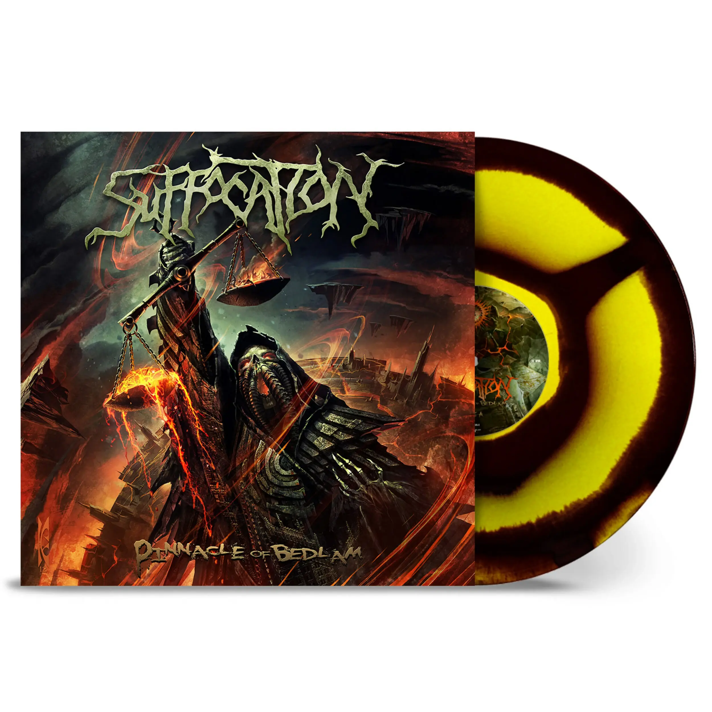 SUFFOCATION - Pinnacle Of Bedlam · YELLOW/BLACK CORONA LP SUFFOCATION - Pinnacle Of Bedlam · YELLOW/BLACK CORONA LP (Death Metal Vinyl)