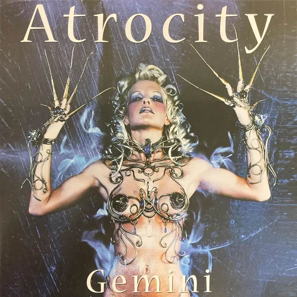 ATROCITY - Gemini · SILVER/BLUE LP · Bild 1 ATROCITY - Gemini · SILVER/BLUE LP (Industrial Metal Vinyl) · Bild 1