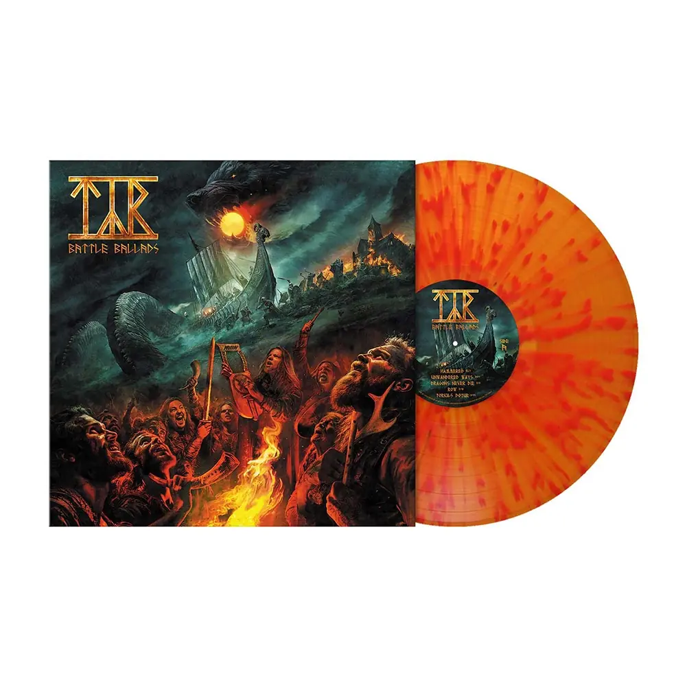 TYR · Battle Ballads | FLAME SPLATTER LP TYR · Battle Ballads | FLAME SPLATTER LP (Viking Metal Vinyl)