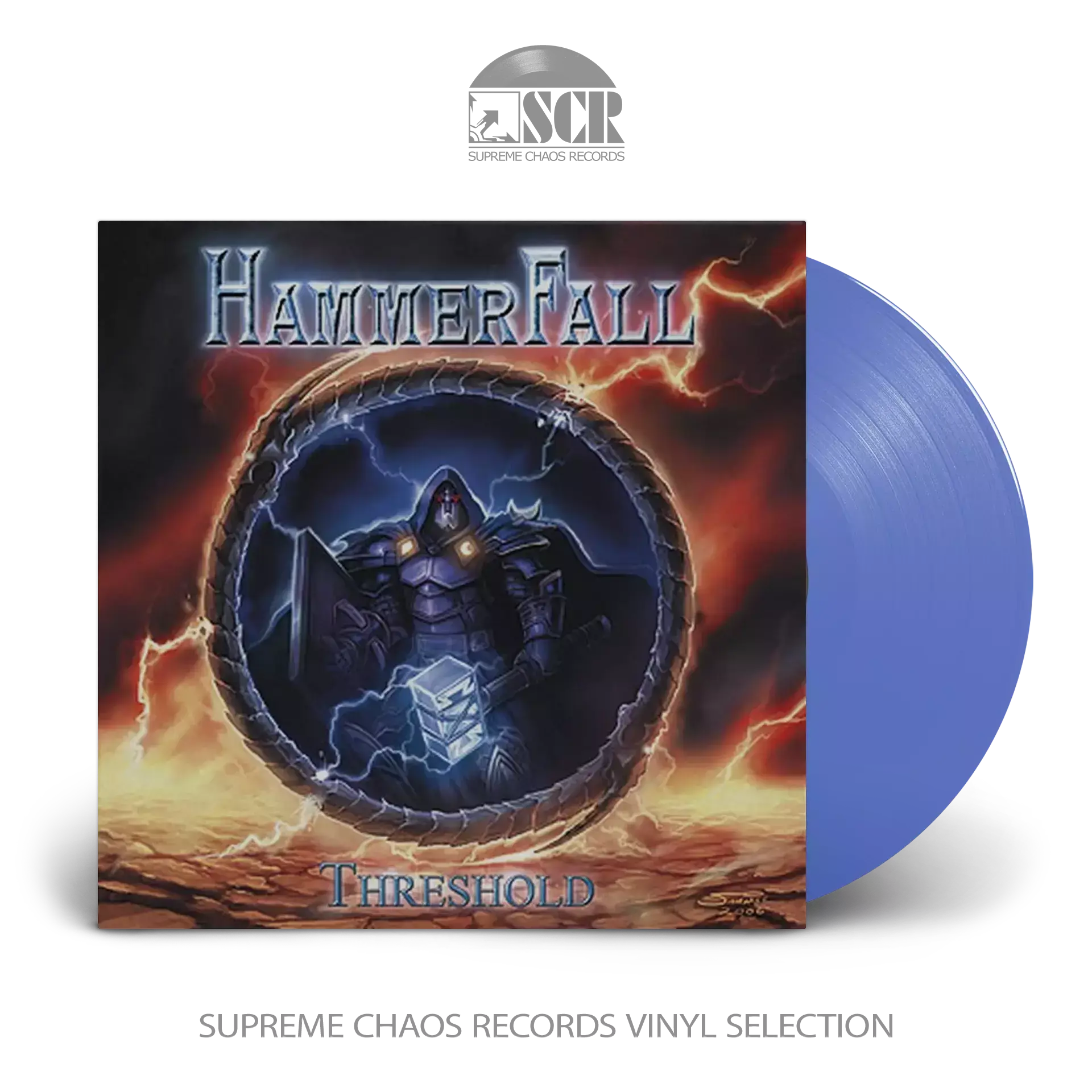 HAMMERFALL · Threshold | TRANSPARENT BLUE LP HAMMERFALL · Threshold | TRANSPARENT BLUE LP (Heavy Metal Vinyl)