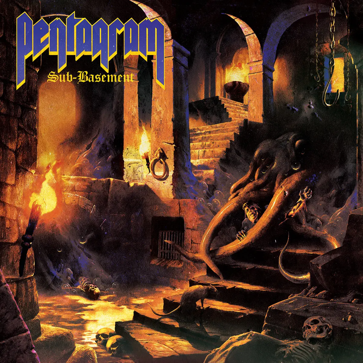 PENTAGRAM - Sub-Basement · YELLOW/ORANGE/BLUE MERGE LP (Doom Metal Vinyl) · Bild 1