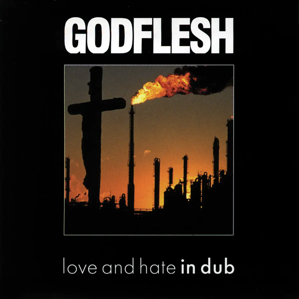 GODFLESH - Love And Hate In Dub · BLACK/CREAM WHITE SWIRL LP (Industrial Vinyl) · Bild 1