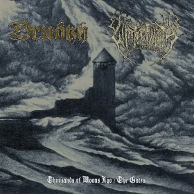 DRUDKH / WINTERFYLLETH · Thousands Of Moons Ago / The Gates | GOLD/BLACK LP (Black Metal Vinyl) · Bild 1