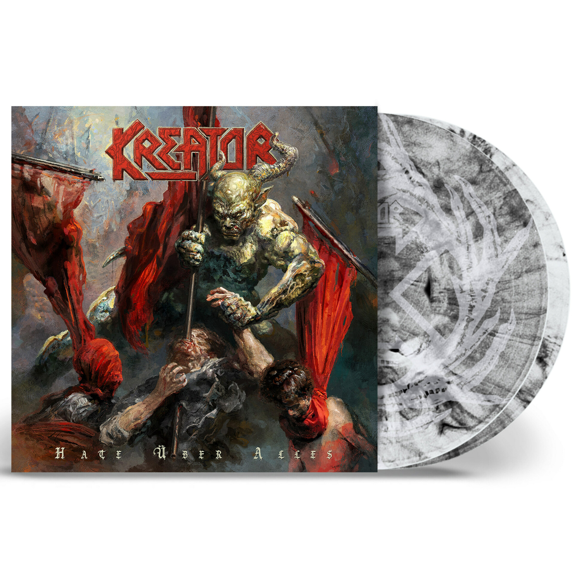 KREATOR · Hate Über Alles | WHITE BLACK MARBLED DLP (Thrash Metal Vinyl)