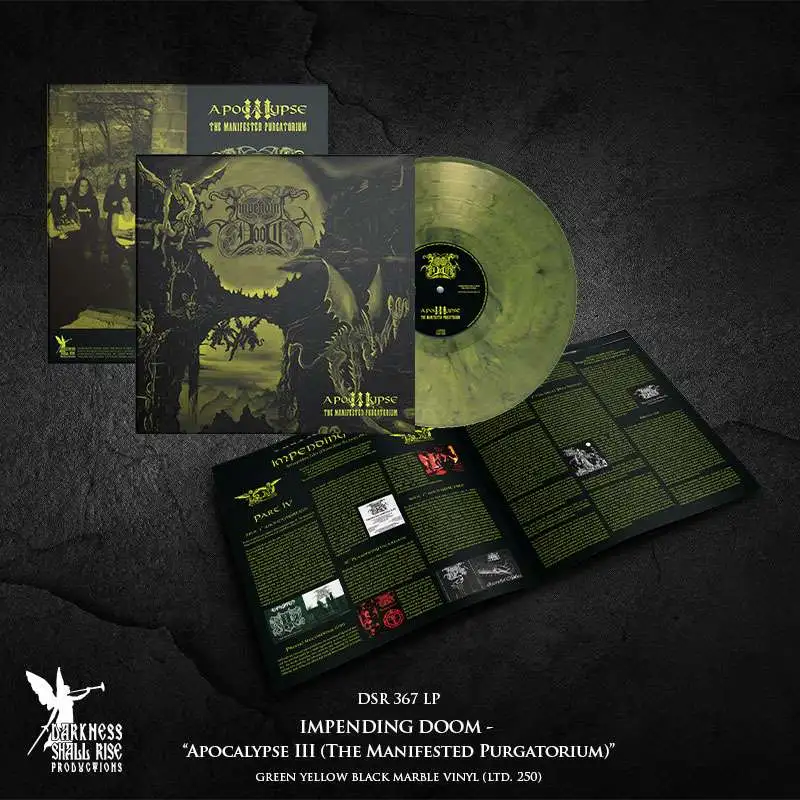 IMPENDING DOOM · Apocalypse III (The Manifested Purgatorium) | YELLOW/BLACK LP (Black Metal/Death Metal/Thrash Metal Vinyl) · Bild 2