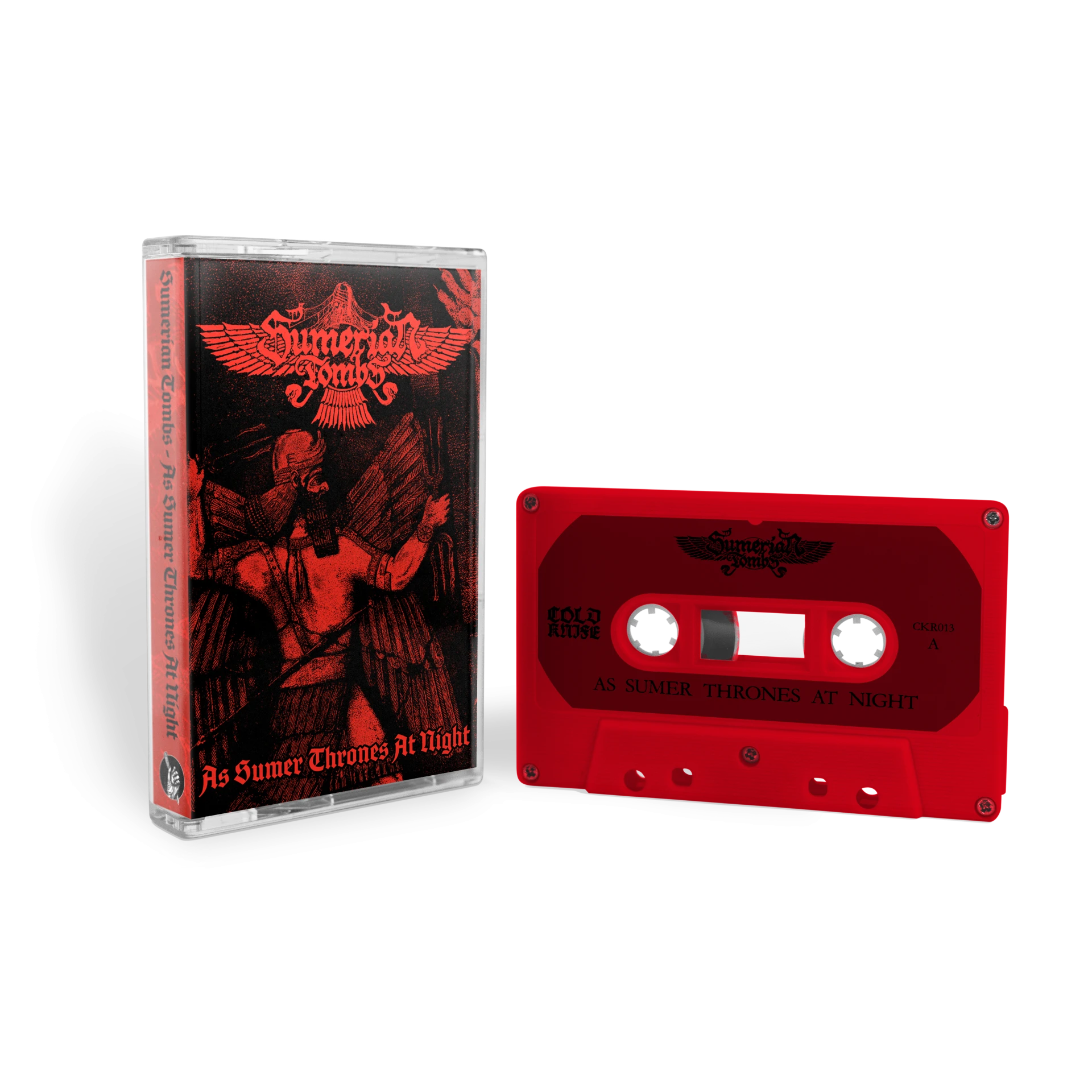 SUMERIAN TOMBS · As Sumer Thrones At Night | RED TAPE (Black Metal/Death Metal Tapes)