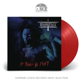 NIGHTFALL · At Night We Prey | RED LP (Death Metal Vinyl)