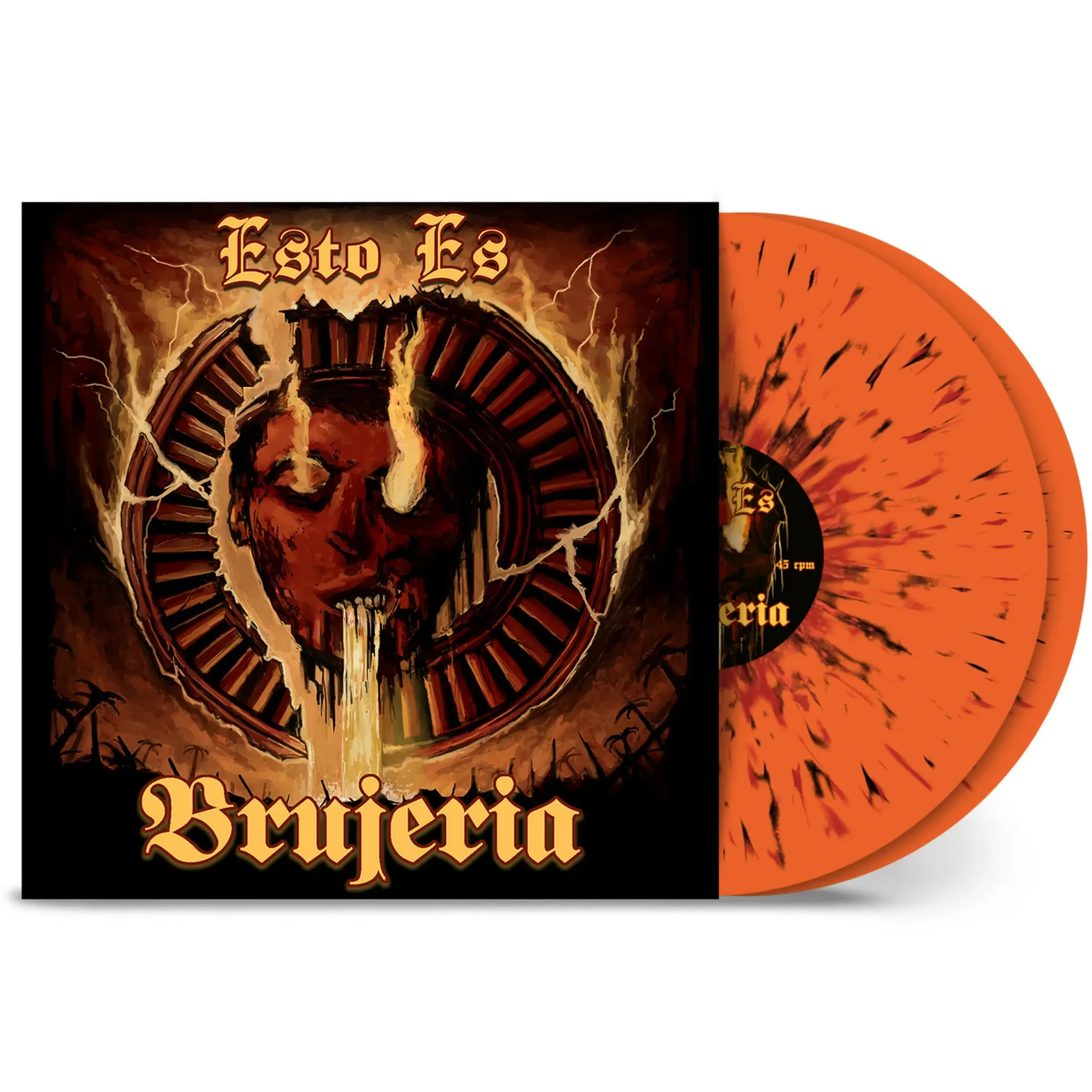 BRUJERIA - Esto Es Brujeria · ORANGE/RED/BLACK SPLATTER DLP (Death Metal Vinyl)