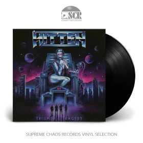 HITTEN · Triumph & Tragedy [BLACK] | LP (Heavy Metal Vinyl)
