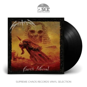 SATAN · Earth Infernal | BLACK LP (Heavy Metal Vinyl)