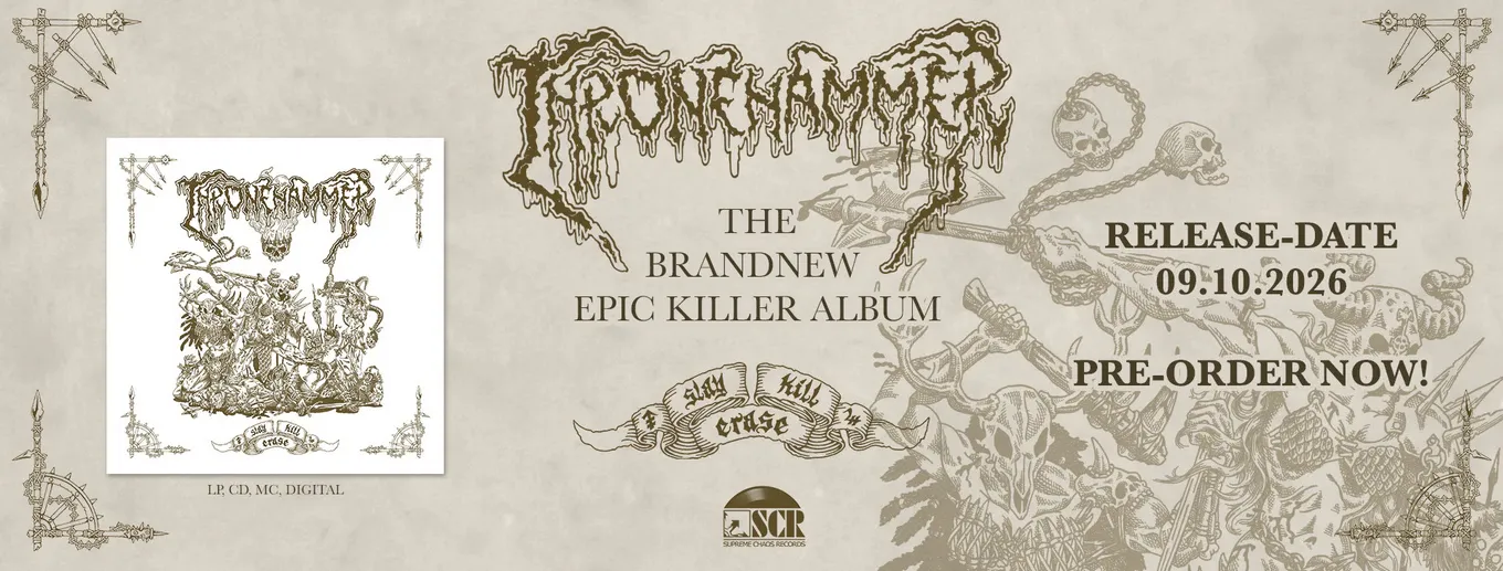 Neues Thronehammer-Album "Slay | Kill | Erase"