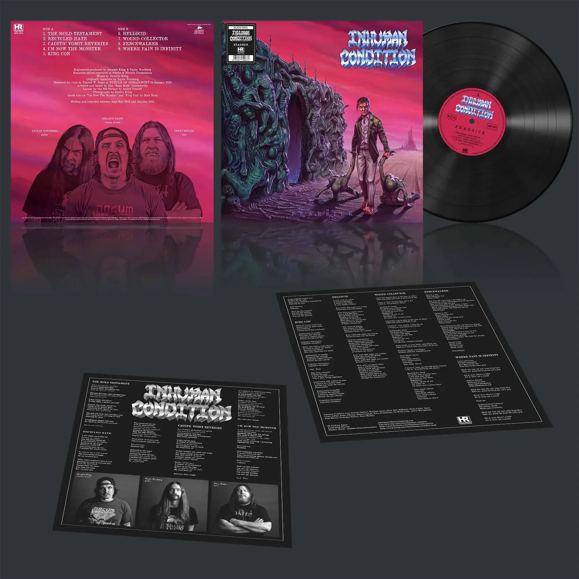 INHUMAN CONDITION · Fearsick | BLACK LP (Death Metal/Thrash Metal Vinyl) · Bild 2