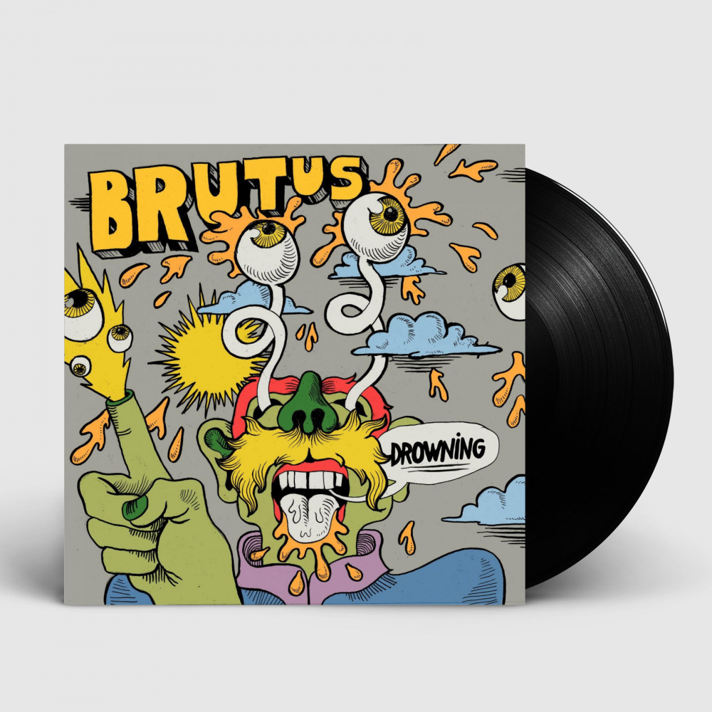 BRUTUS · Drowning / Ute Av Fokus | BLACK 7" EP (Hard Rock Vinyl)