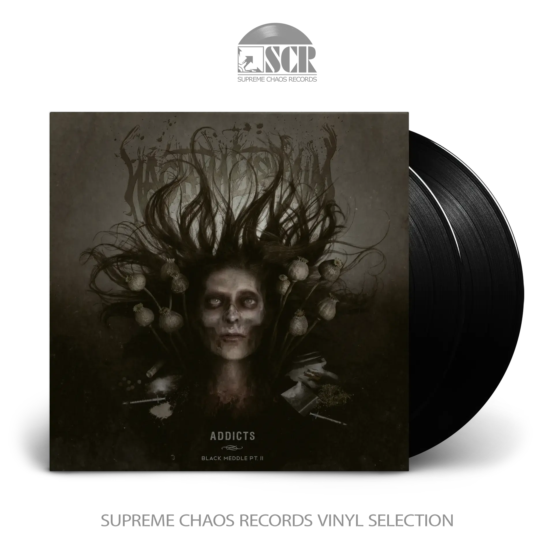 NACHTMYSTIUM · Addicts - Black Meddle Pt. II | BLACK 2LP (Black Metal Vinyl)