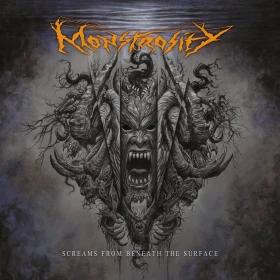 MONSTROSITY · Screams From Beneath The Surface | LUMINOUS ORANGE MARBLED LP (Death Metal Vinyl) · Bild 1