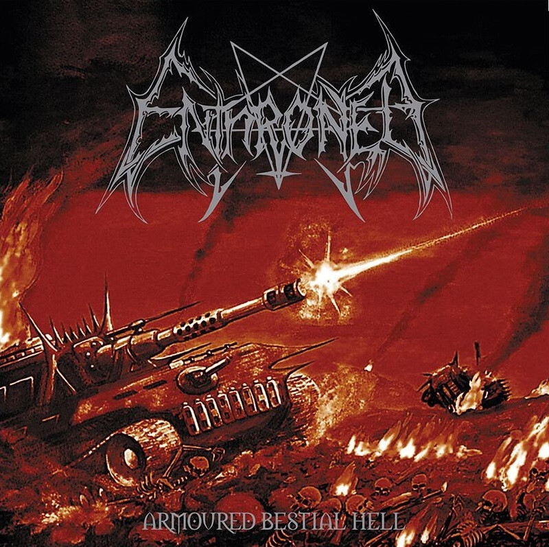 ENTHRONED - Armoured Bestial Hell · CLEAR/RED/ORANGE/WHITE LP (Black Metal Vinyl) · Bild 1
