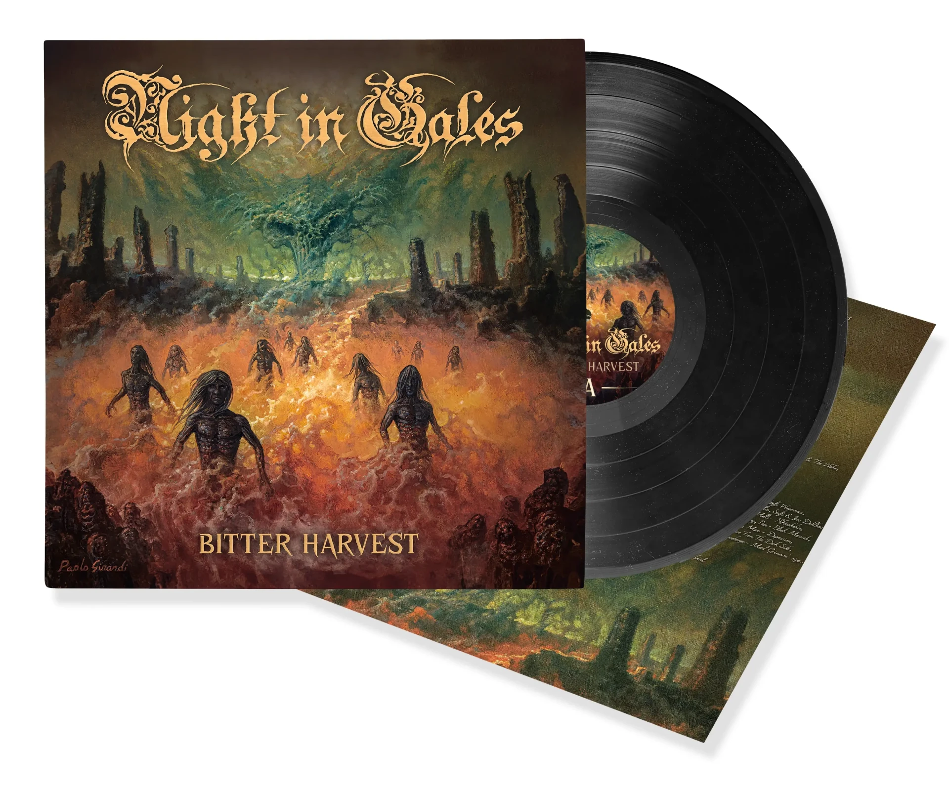 NIGHT IN GALES · Bitter Harvest | BLACK LP (Death Metal Vinyl) · Bild 2