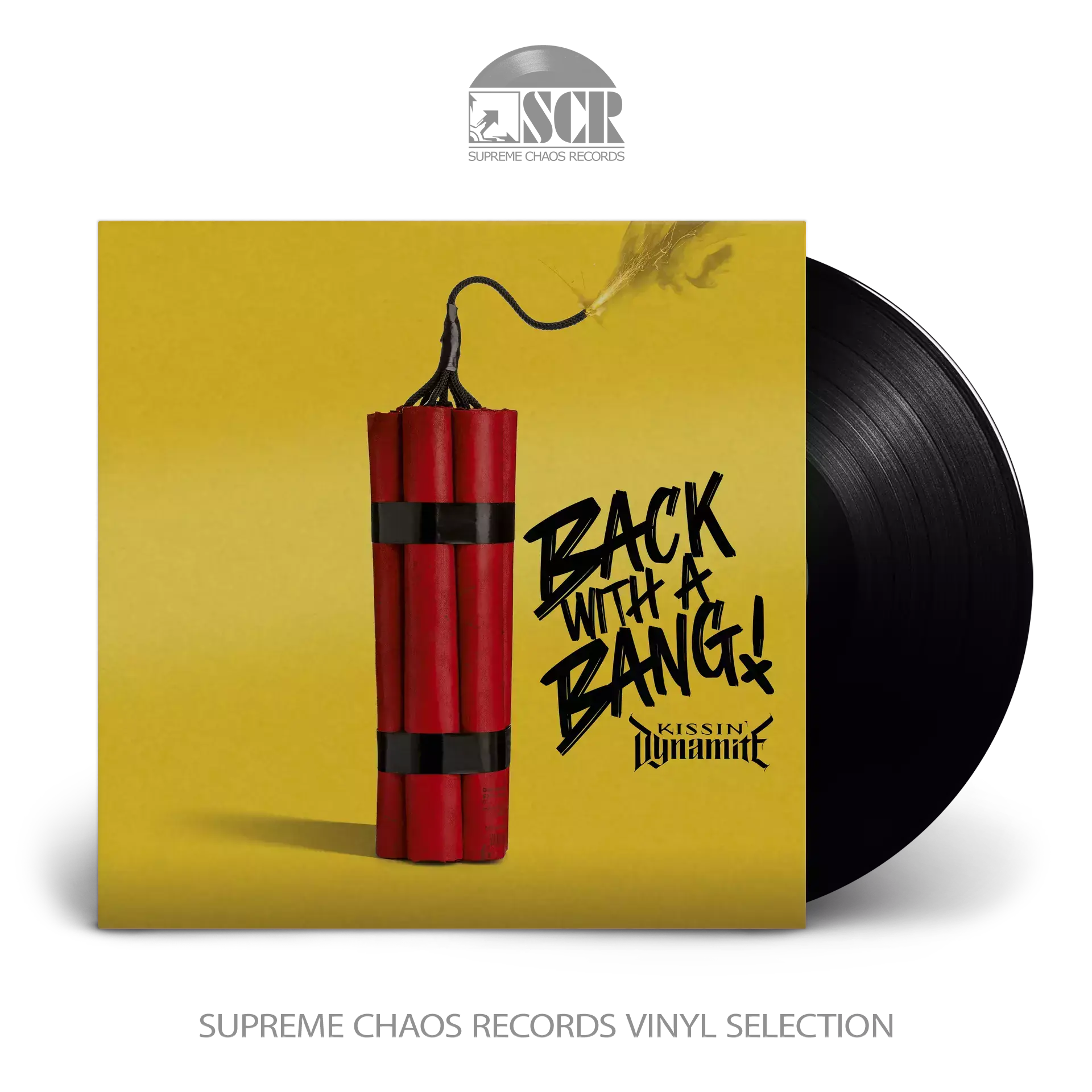 KISSIN' DYNAMITE - Back With A Bang · BLACK LP (Hard Rock Vinyl)