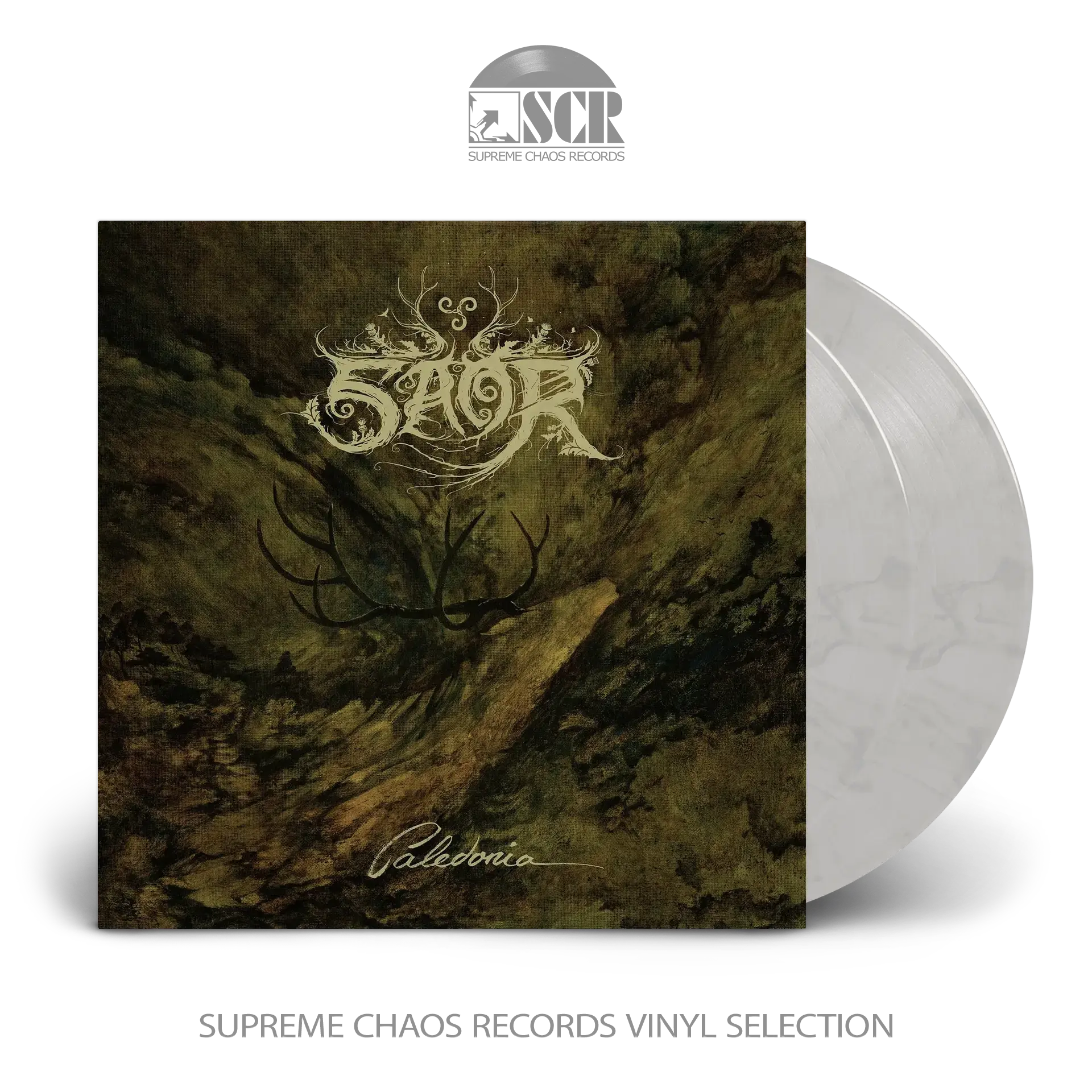 SAOR · Caledonia | BLACK WHITE MARBLED 2LP (Black Metal Vinyl)