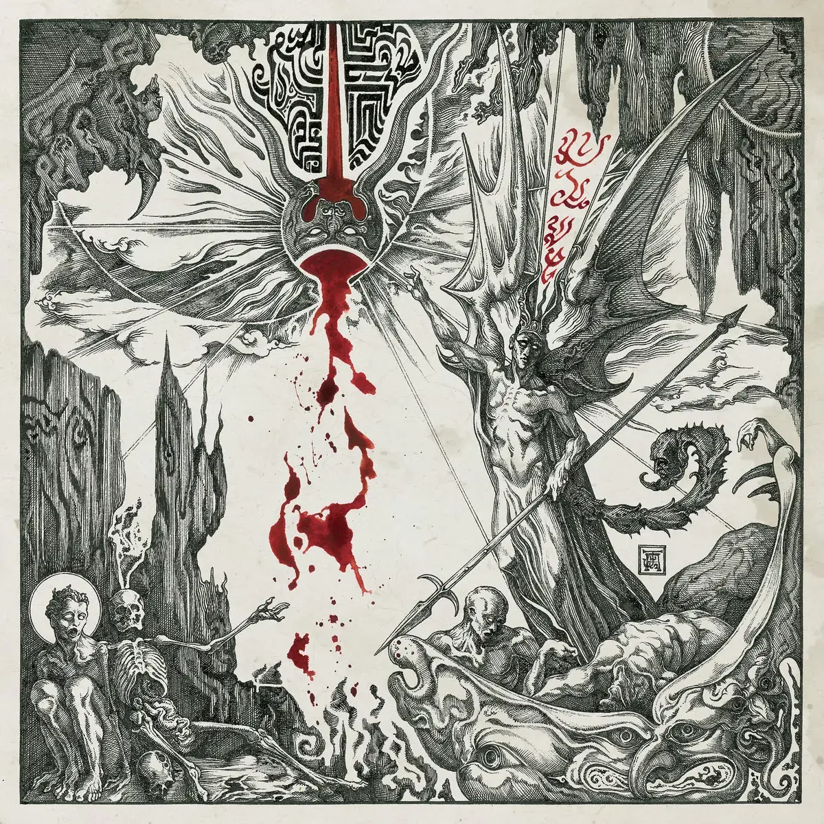 ENTHRONED · Ashspawn | RED LP (Black Metal Vinyl) · Bild 1