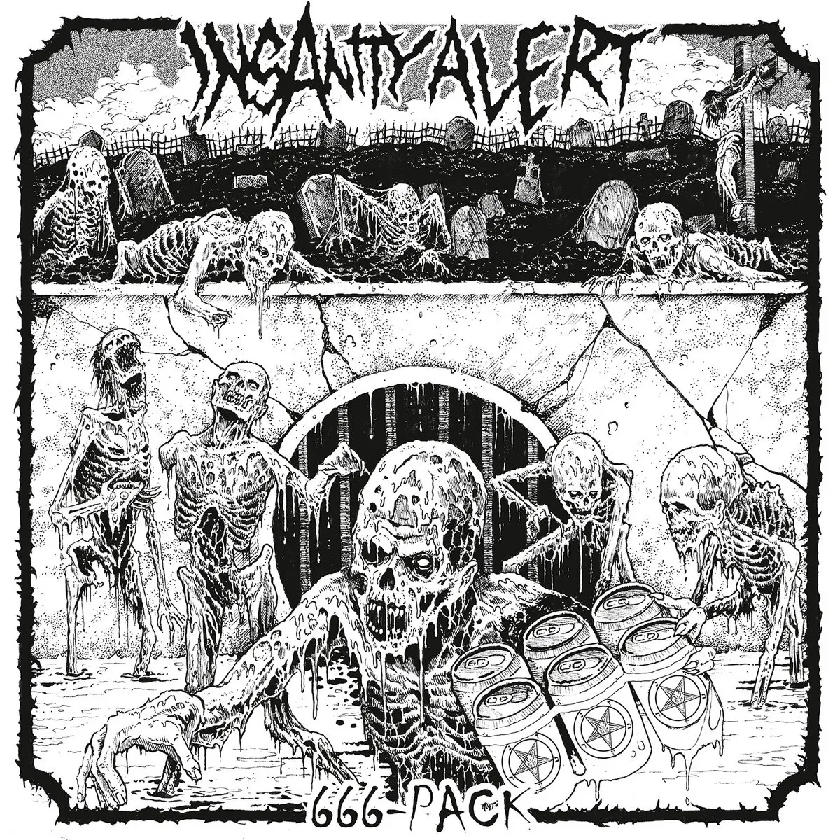 INSANITY ALERT · 666-Pack | CLEAR LP (Thrash Metal Vinyl) · Bild 1