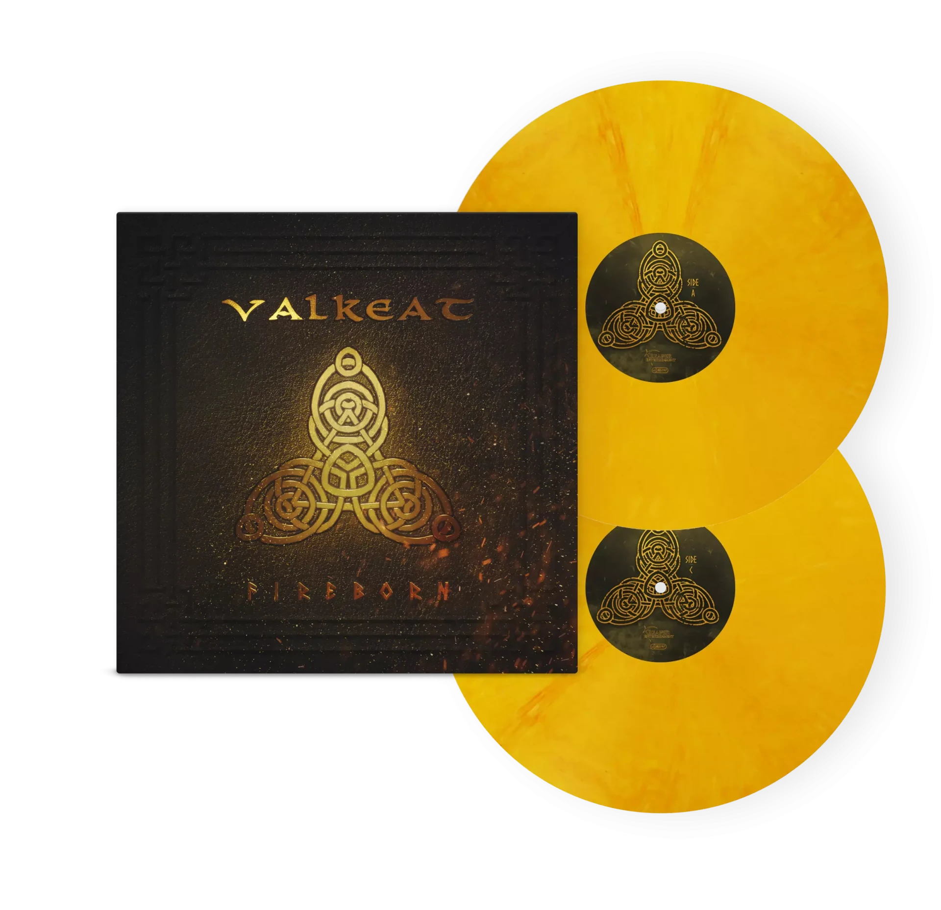 VALKEAT · Fireborn | FIRE MARBLED DLP (Folk Metal Vinyl)