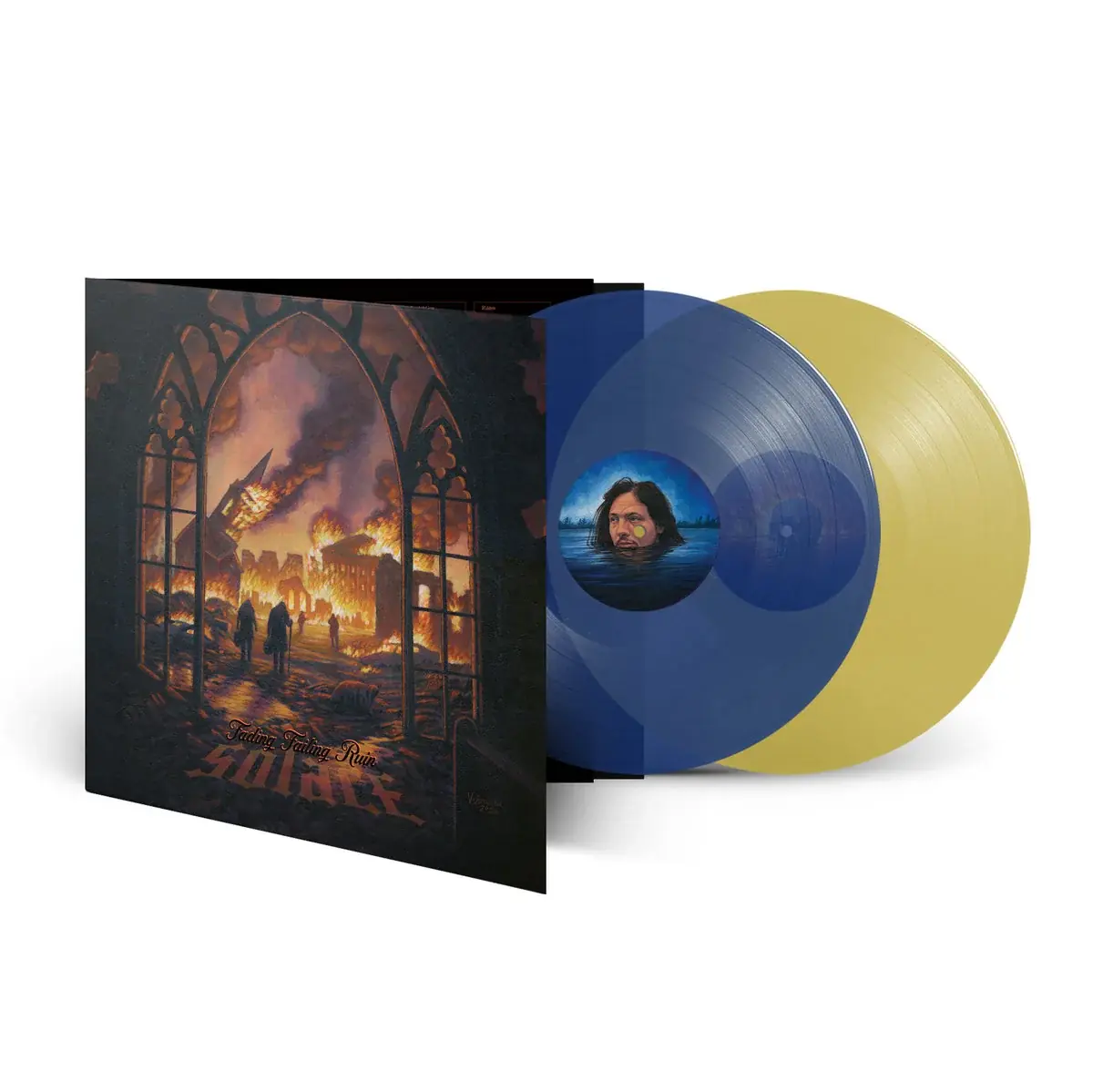 SOLACE · Fading Failing Ruin | BLUE/YELLOW 2LP (Doom Metal Vinyl) · Bild 2