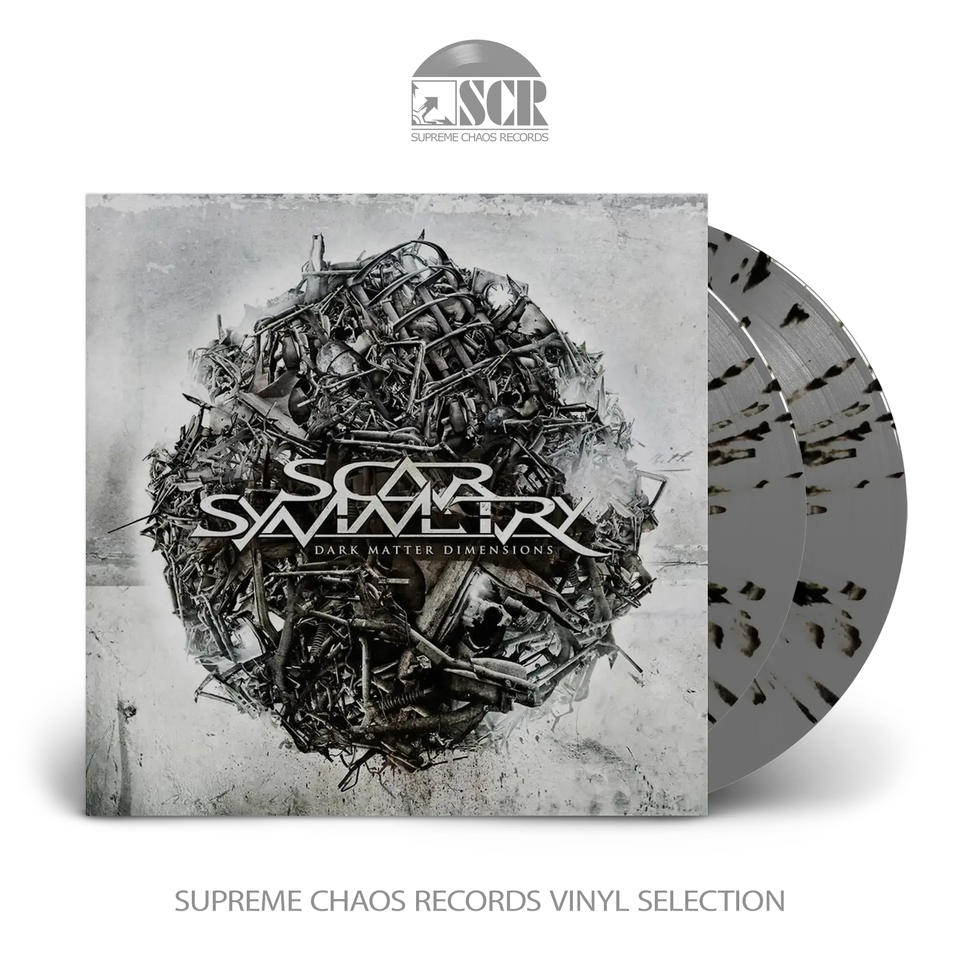 SCAR SYMMETRY - Dark Matter Dimensions · GREY/BLACK SPLATTER DLP (Melodic Death Metal Vinyl)