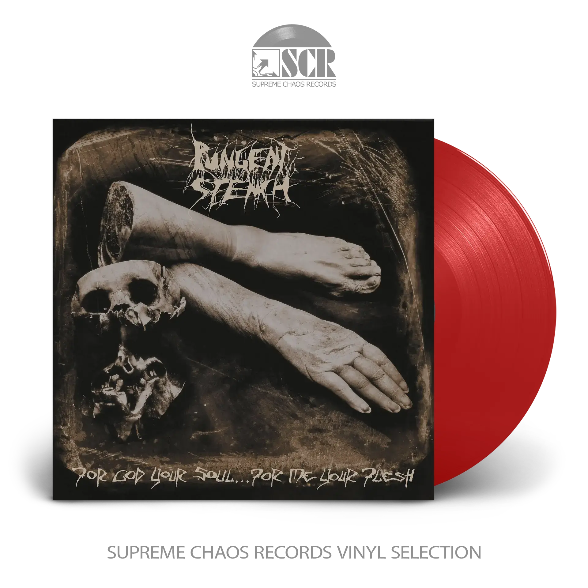 PUNGENT STENCH · For God Your Soul... For Me Your Flesh | TRANSPARENT RED LP (Death Metal Vinyl)
