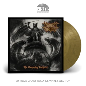 MALEFIC THRONE · The Conquering Darkness | GOLD MARBLED LP (Black Metal/Death Metal Vinyl)