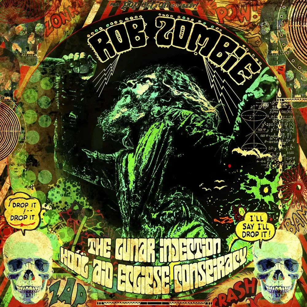 ROB ZOMBIE · The lunar injection kool aid eclipse conspiracy | YELLOW/GREEN SPLATTER INKSPOT LP (Industrial/Heavy Metal Vinyl) · Bild 2