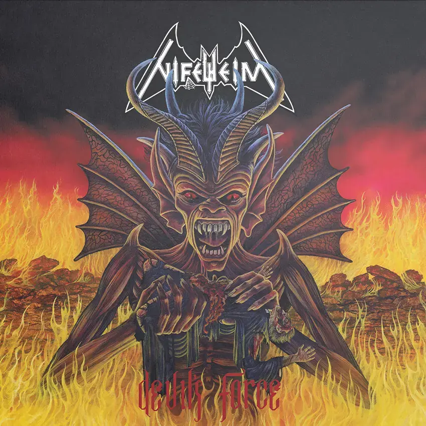 NIFELHEIM · Devil's Force (Re-Release) | RED/BLACK LP (Black Metal Vinyl) · Bild 1